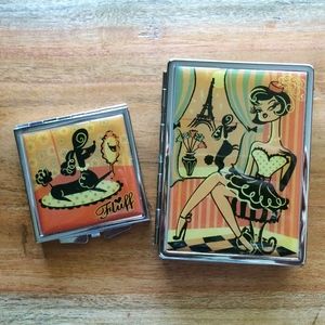 Fluff ID/Card Case & Matching Purse Mirror *NEW*